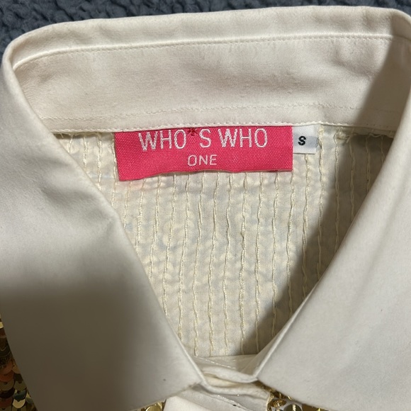 Who,s Who Sequence Vest Style Shirt made in Italy - Picture 4 of 5
